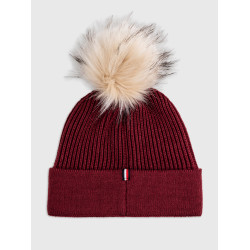 Tommy Hilfiger Equestrian Vancouvert Muts met Pompon Tommy Hilfiger Equestrian Vancouvert Muts met Pompon