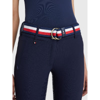 Gestreepte Tommy Hilfiger Equestrian Global damesriem Marineblauw Gestreepte Tommy Hilfiger Equestrian Global damesriem Marineblauw