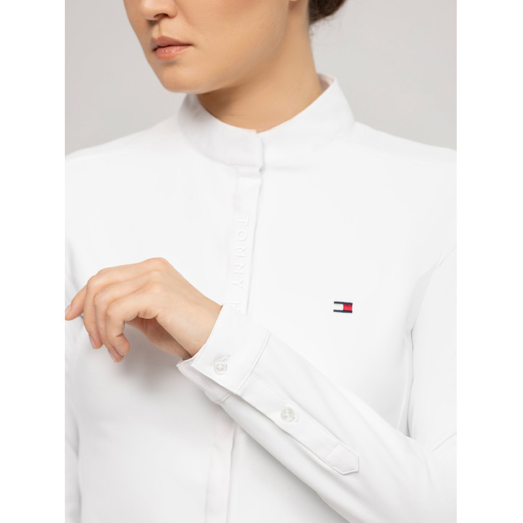 Wedstrijdshirt Tommy Hilfiger Equestrian Charlotte met lange mouwen voor dames Wedstrijdshirt Tommy Hilfiger Equestrian Charlotte met lange mouwen voor dames