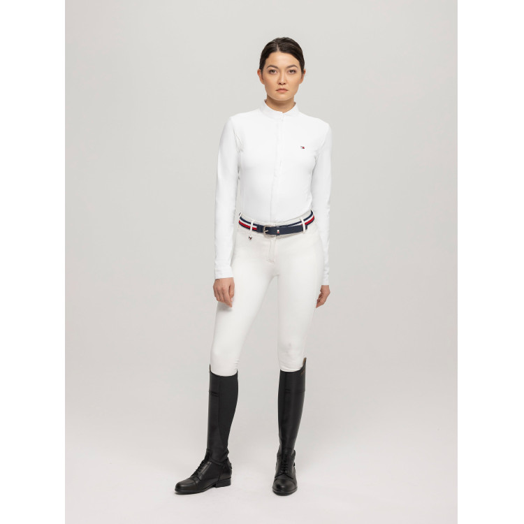 Wedstrijdshirt Tommy Hilfiger Equestrian Charlotte met lange mouwen voor dames Wedstrijdshirt Tommy Hilfiger Equestrian Charlotte met lange mouwen voor dames