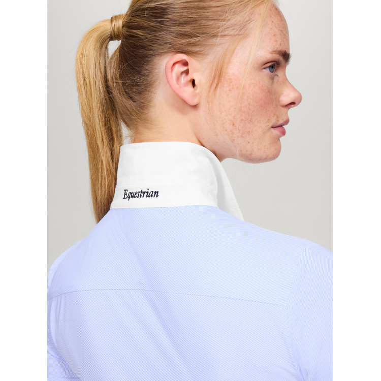 Tommy Hilfiger Equestrian Essex Stretch Oxford dameshemd met lange mouwen Tommy Hilfiger Equestrian Essex Stretch Oxford dameshemd met lange mouwen