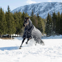 Georgina B Vertigo buiten deken met afneembare hals 250 g Marineblauw