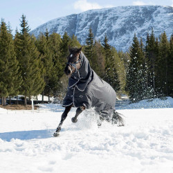Georgina B Vertigo buiten deken met afneembare hals 250 g Marineblauw