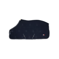 Tommy Hilfiger Equestrian Oxford fleece deken Marineblauw Tommy Hilfiger Equestrian Oxford fleece deken Marineblauw