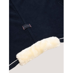 Tommy Hilfiger Equestrian Oxford fleece deken Marineblauw Tommy Hilfiger Equestrian Oxford fleece deken Marineblauw