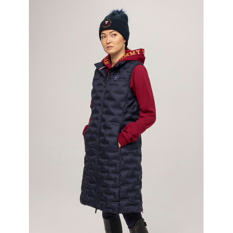 Mouwloze donsjas Tommy Hilfiger Equestrian Maine Puffer dames Mouwloze donsjas Tommy Hilfiger Equestrian Maine Puffer dames
