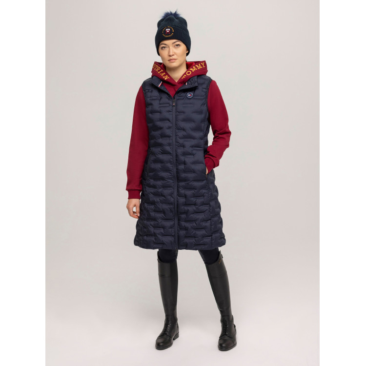 Mouwloze donsjas Tommy Hilfiger Equestrian Maine Puffer dames Mouwloze donsjas Tommy Hilfiger Equestrian Maine Puffer dames