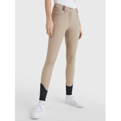 Damesrijbroek Tommy Hilfiger Equestrian Classic met kniestukken grip Beige Damesrijbroek Tommy Hilfiger Equestrian Classic met kniestukken grip Beige
