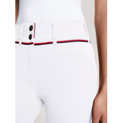 Tommy Hilfiger Equestrian Geneva kniestukken grip damesrijbroek Wit Tommy Hilfiger Equestrian Geneva kniestukken grip damesrijbroek Wit