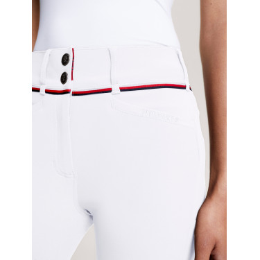 Tommy Hilfiger Equestrian Geneva kniestukken grip damesrijbroek Wit Tommy Hilfiger Equestrian Geneva kniestukken grip damesrijbroek Wit