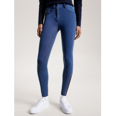 Tommy Hilfiger Equestrian Queens Denim damesrijbroek full grip Tommy Hilfiger Equestrian Queens Denim damesrijbroek full grip