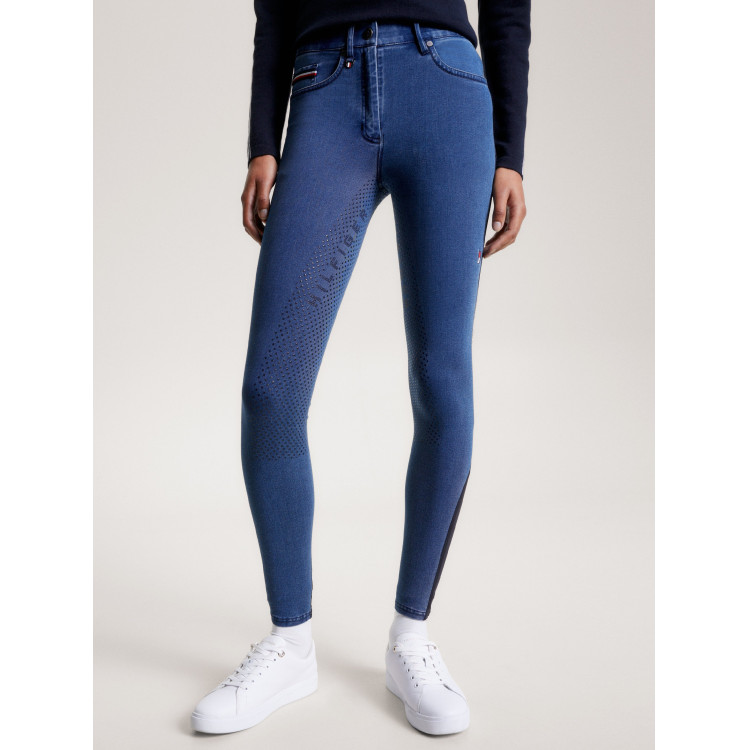 Tommy Hilfiger Equestrian Queens Denim damesrijbroek full grip Tommy Hilfiger Equestrian Queens Denim damesrijbroek full grip