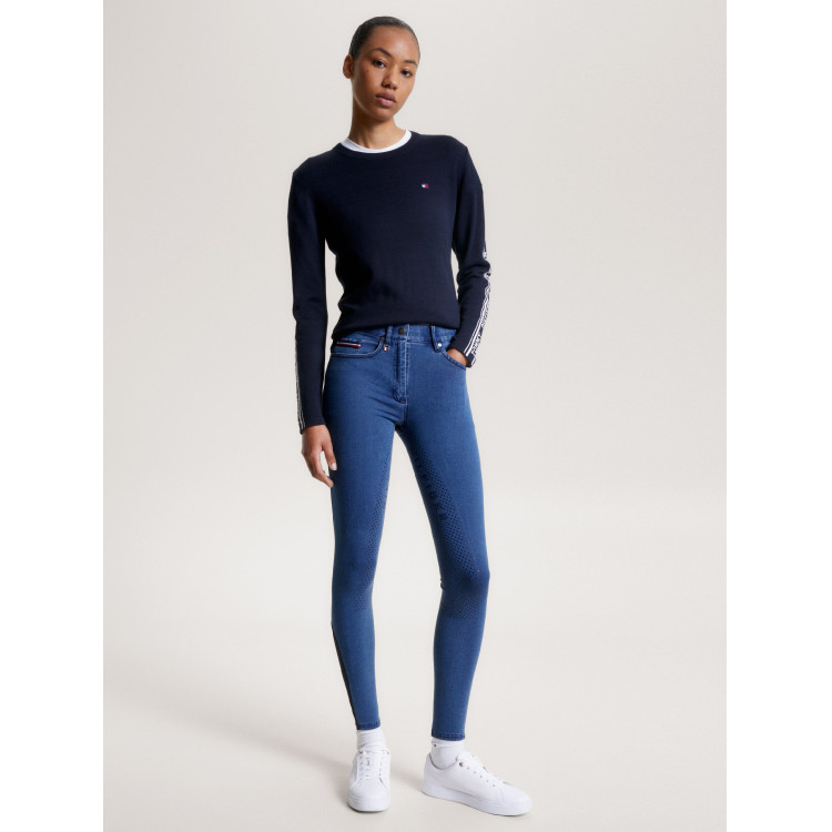 Tommy Hilfiger Equestrian Queens Denim damesrijbroek full grip Tommy Hilfiger Equestrian Queens Denim damesrijbroek full grip