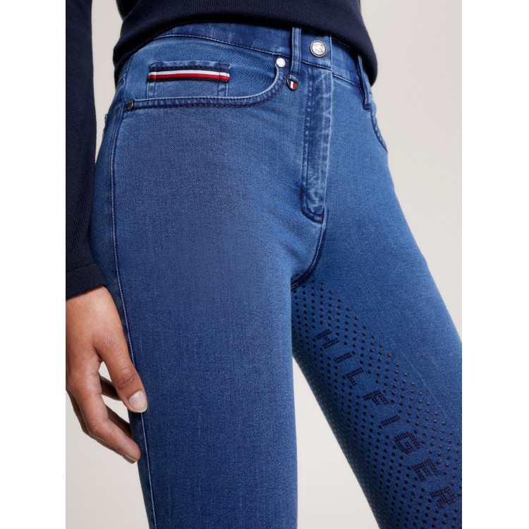 Tommy Hilfiger Equestrian Queens Denim damesrijbroek full grip Tommy Hilfiger Equestrian Queens Denim damesrijbroek full grip