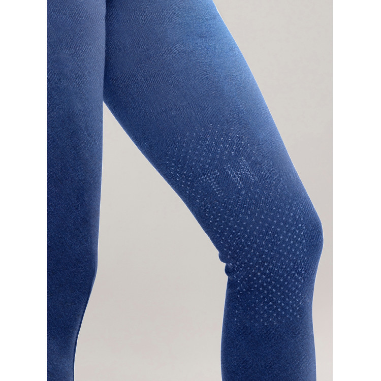 Tommy Hilfiger Equestrian Queens Denim damesrijbroek met kniestukken grip Tommy Hilfiger Equestrian Queens Denim damesrijbroek met kniestukken grip
