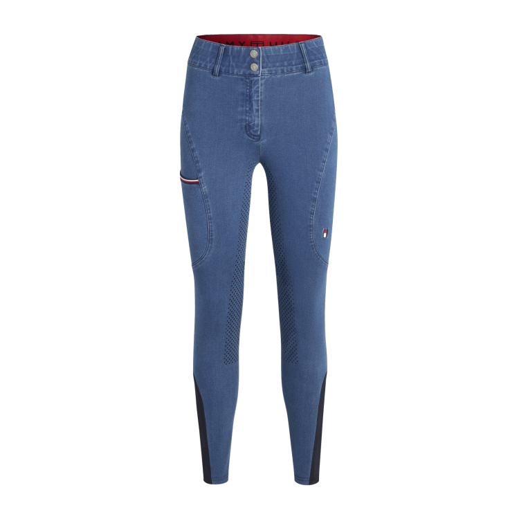 Broek Tommy Hilfiger Equestrian Texas Denim full grip dames Broek Tommy Hilfiger Equestrian Texas Denim full grip dames