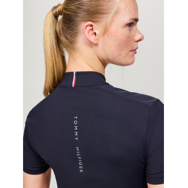 Trainingspolo Tommy Hilfiger Equestrian Genoa dames Marineblauw