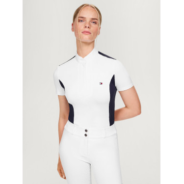 Tommy Hilfiger Equestrian Avon wedstrijdpolo met korte mouwen voor dames Tommy Hilfiger Equestrian Avon wedstrijdpolo met korte mouwen voor dames