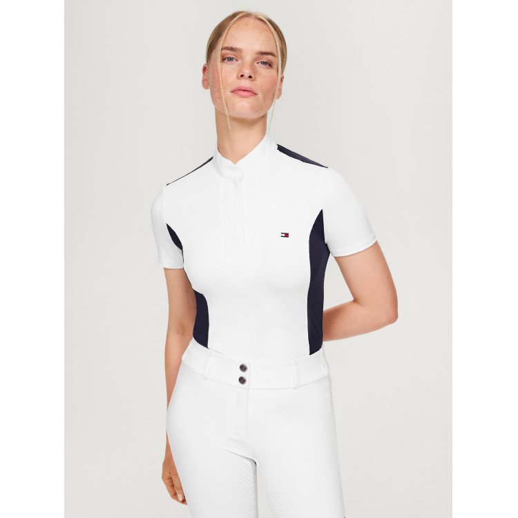 Tommy Hilfiger Equestrian Avon wedstrijdpolo met korte mouwen voor dames Tommy Hilfiger Equestrian Avon wedstrijdpolo met korte mouwen voor dames