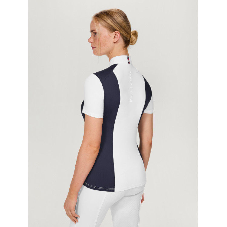 Tommy Hilfiger Equestrian Avon wedstrijdpolo met korte mouwen voor dames Tommy Hilfiger Equestrian Avon wedstrijdpolo met korte mouwen voor dames
