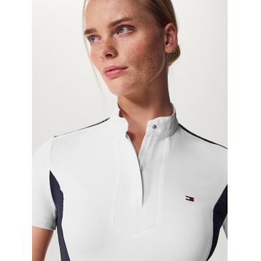 Tommy Hilfiger Equestrian Avon wedstrijdpolo met korte mouwen voor dames Tommy Hilfiger Equestrian Avon wedstrijdpolo met korte mouwen voor dames