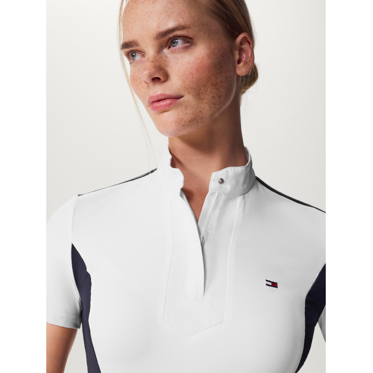 Tommy Hilfiger Equestrian Avon wedstrijdpolo met korte mouwen voor dames Tommy Hilfiger Equestrian Avon wedstrijdpolo met korte mouwen voor dames