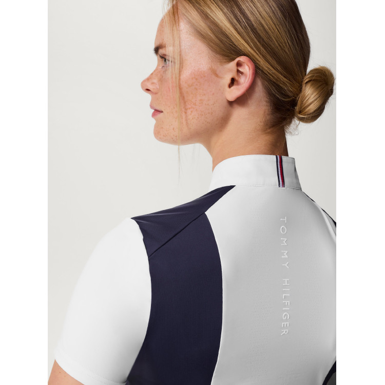 Tommy Hilfiger Equestrian Avon wedstrijdpolo met korte mouwen voor dames Tommy Hilfiger Equestrian Avon wedstrijdpolo met korte mouwen voor dames