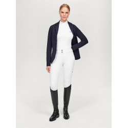 Wedstrijdpolo Tommy Hilfiger Equestrian Avon lange mouwen dames Wit