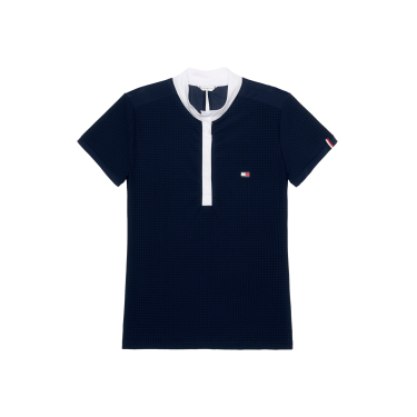 Wedstrijdpolo Tommy Hilfiger Equestrian Chelsea Cooling met korte mouwen voor dames Wedstrijdpolo Tommy Hilfiger Equestrian Chelsea Cooling met korte mouwen voor dames