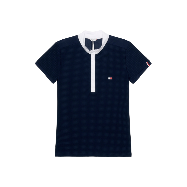Wedstrijdpolo Tommy Hilfiger Equestrian Chelsea Cooling met korte mouwen voor dames Wedstrijdpolo Tommy Hilfiger Equestrian Chelsea Cooling met korte mouwen voor dames