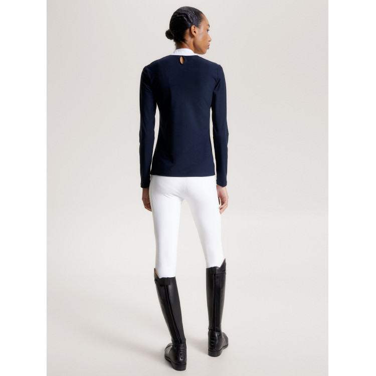 Wedstrijdpolo Tommy Hilfiger Equestrian Chelsea Cooling lange mouwen dames Wedstrijdpolo Tommy Hilfiger Equestrian Chelsea Cooling lange mouwen dames