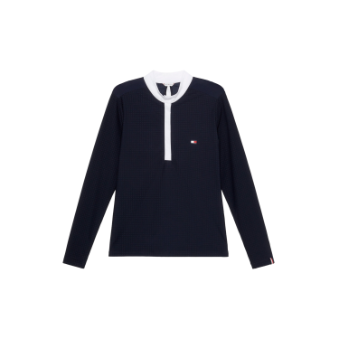 Wedstrijdpolo Tommy Hilfiger Equestrian Chelsea Cooling lange mouwen dames Wedstrijdpolo Tommy Hilfiger Equestrian Chelsea Cooling lange mouwen dames