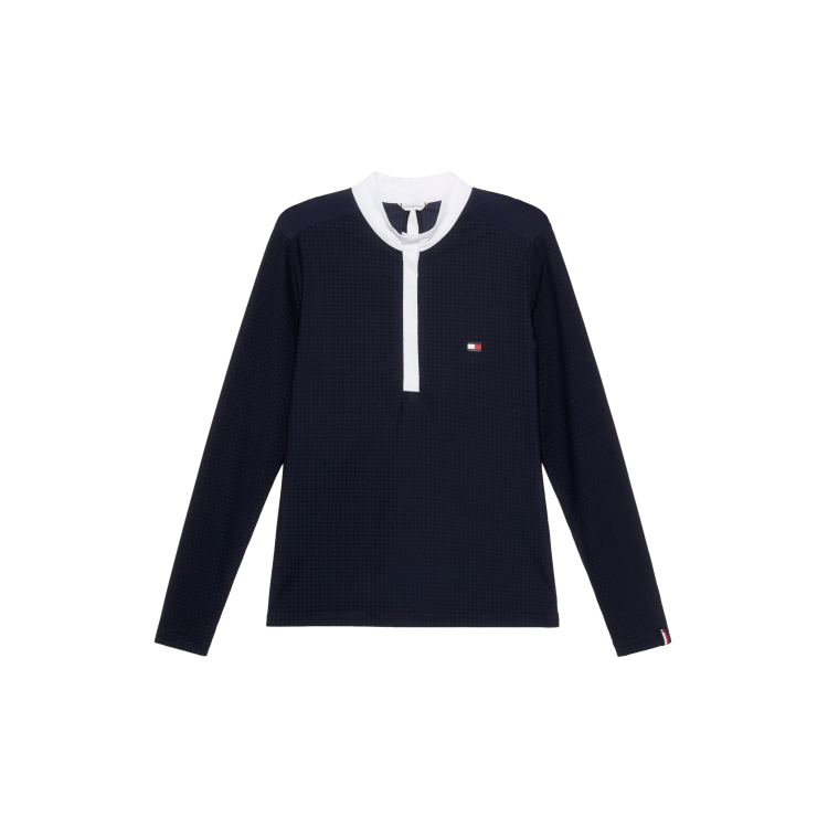 Wedstrijdpolo Tommy Hilfiger Equestrian Chelsea Cooling lange mouwen dames Wedstrijdpolo Tommy Hilfiger Equestrian Chelsea Cooling lange mouwen dames