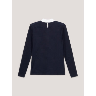 Wedstrijdpolo Tommy Hilfiger Equestrian Chelsea Cooling lange mouwen dames Wedstrijdpolo Tommy Hilfiger Equestrian Chelsea Cooling lange mouwen dames