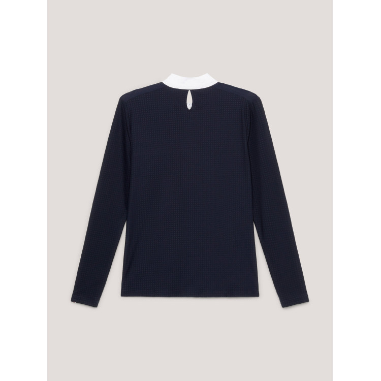 Wedstrijdpolo Tommy Hilfiger Equestrian Chelsea Cooling lange mouwen dames Wedstrijdpolo Tommy Hilfiger Equestrian Chelsea Cooling lange mouwen dames