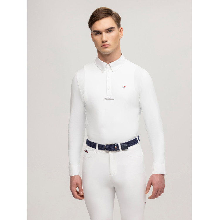 Wedstrijdpolo Tommy Hilfiger Equestrian Columbus lange mouwen heren Wedstrijdpolo Tommy Hilfiger Equestrian Columbus lange mouwen heren
