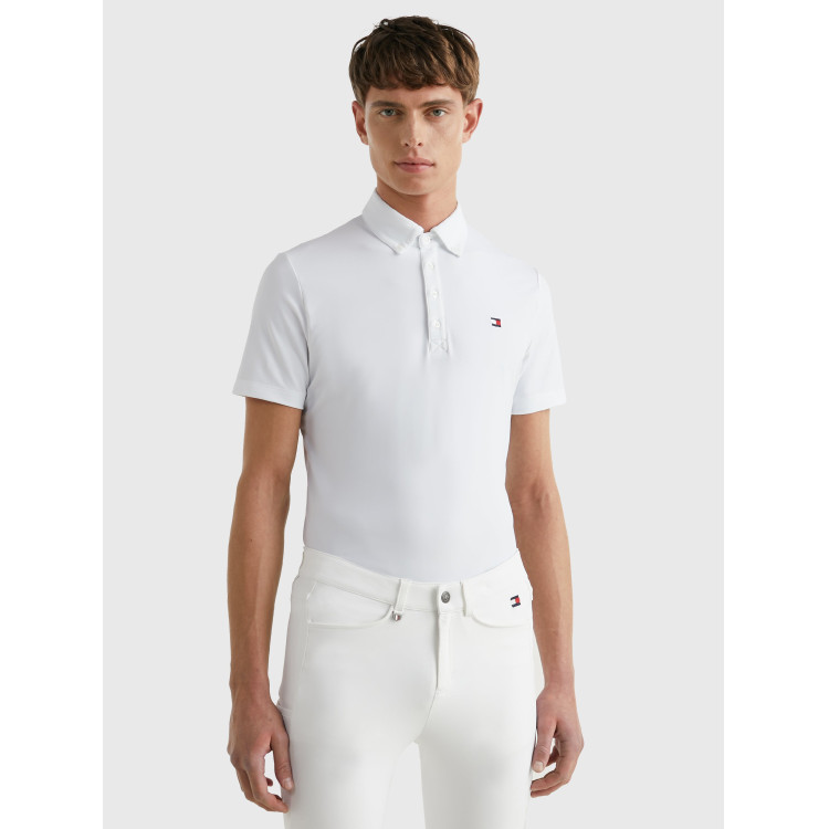Wedstrijdpolo Tommy Hilfiger Equestrian Fresh Air Performance korte mouwen heren Wedstrijdpolo Tommy Hilfiger Equestrian Fresh Air Performance korte mouwen heren