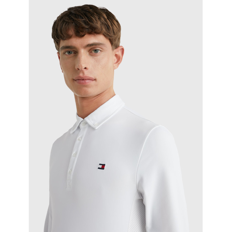Wedstrijdpolo Tommy Hilfiger Equestrian Fresh Air Performance lange mouwen heren Wedstrijdpolo Tommy Hilfiger Equestrian Fresh Air Performance lange mouwen heren