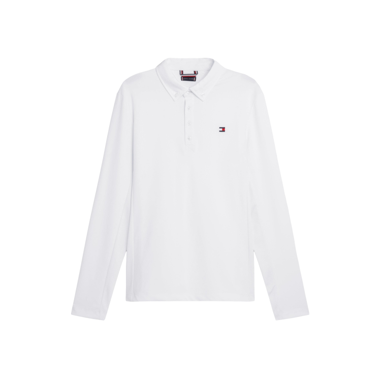 Wedstrijdpolo Tommy Hilfiger Equestrian Fresh Air Performance lange mouwen heren Wedstrijdpolo Tommy Hilfiger Equestrian Fresh Air Performance lange mouwen heren