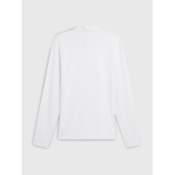 Wedstrijdpolo Tommy Hilfiger Equestrian Fresh Air Performance lange mouwen heren Wit Wedstrijdpolo Tommy Hilfiger Equestrian Fresh Air Performance lange mouwen heren Wit