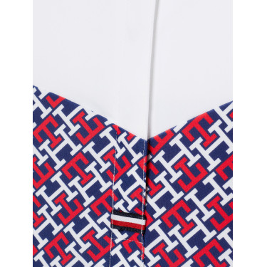 Wedstrijdpolo Tommy Hilfiger Equestrian Madison Monogram met korte mouwen voor dames Wedstrijdpolo Tommy Hilfiger Equestrian Madison Monogram met korte mouwen voor dames