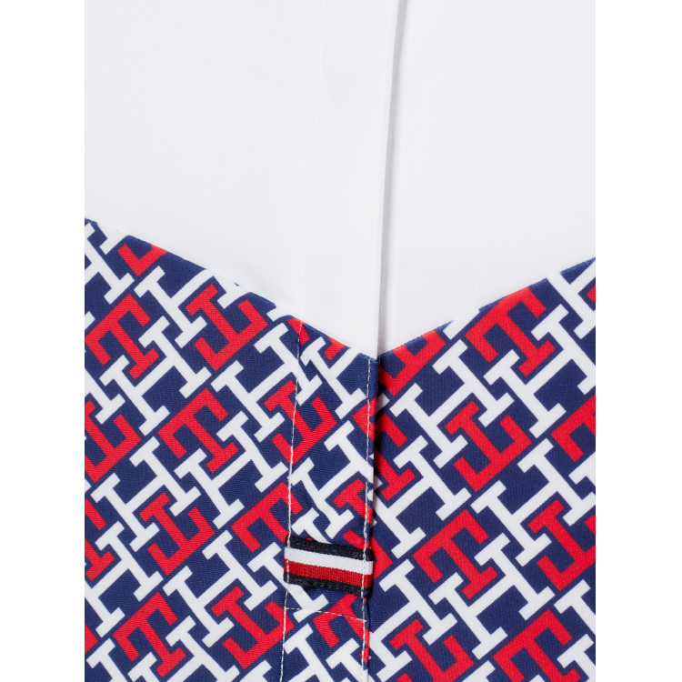Wedstrijdpolo Tommy Hilfiger Equestrian Madison Monogram met korte mouwen voor dames Wedstrijdpolo Tommy Hilfiger Equestrian Madison Monogram met korte mouwen voor dames