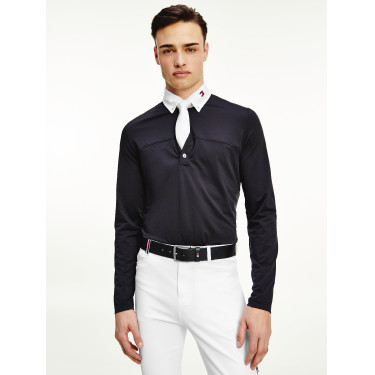 Wedstrijdpolo met lange mouwen voor heren Tommy Hilfiger Equestrian Wedstrijdpolo met lange mouwen voor heren Tommy Hilfiger Equestrian