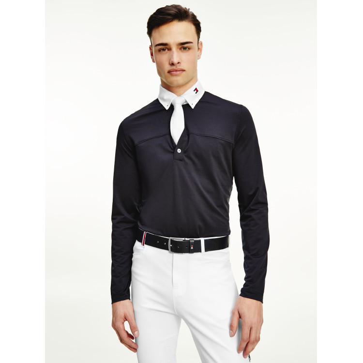Wedstrijdpolo met lange mouwen voor heren Tommy Hilfiger Equestrian Wedstrijdpolo met lange mouwen voor heren Tommy Hilfiger Equestrian