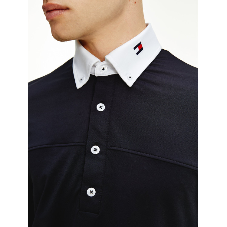 Wedstrijdpolo met lange mouwen voor heren Tommy Hilfiger Equestrian Wedstrijdpolo met lange mouwen voor heren Tommy Hilfiger Equestrian