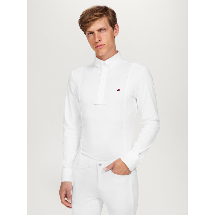 Wedstrijdpolo Tommy Hilfiger Equestrian Neville lange mouwen heren Wedstrijdpolo Tommy Hilfiger Equestrian Neville lange mouwen heren