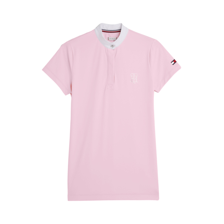 Wedstrijdpolo Tommy Hilfiger Equestrian Performance Strass korte mouwen dames Wedstrijdpolo Tommy Hilfiger Equestrian Performance Strass korte mouwen dames