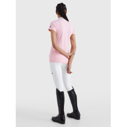 Wedstrijdpolo Tommy Hilfiger Equestrian Performance Strass korte mouwen dames Klassieke roos Wedstrijdpolo Tommy Hilfiger Equestrian Performance Strass korte mouwen dames Klassieke roos