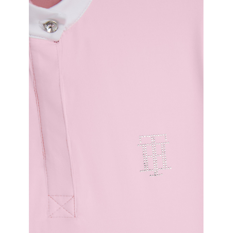 Wedstrijdpolo Tommy Hilfiger Equestrian Performance Strass korte mouwen dames Wedstrijdpolo Tommy Hilfiger Equestrian Performance Strass korte mouwen dames