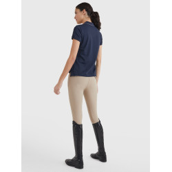 Tommy Hilfiger Equestrian polo met strass korte mouwen voor dames Tommy Hilfiger Equestrian polo met strass korte mouwen voor dames